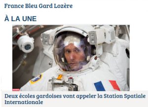 France Bleu Gard Lozere - Article ARISS 30
